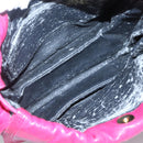 LOEWE Anagram Shoulder Bag Leather Pink gold Auth 125100-11