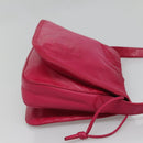 LOEWE Anagram Shoulder Bag Leather Pink gold Auth 125100-3