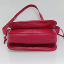 LOEWE Anagram Shoulder Bag Leather Pink gold Auth 125100-5