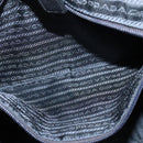 PRADA Shoulder Bag Leather Black Silver Auth 125112-20