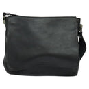 PRADA Shoulder Bag Leather Black Silver Auth 125112-13