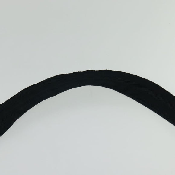 PRADA Shoulder Bag Leather Black Silver Auth 125112