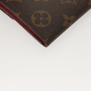 LOUIS VUITTON Monogram Portefeuille Emilie Long Wallet Red M60697 Auth 125135-16