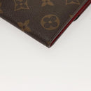 LOUIS VUITTON Monogram Portefeuille Emilie Long Wallet Red M60697 Auth 125135-17