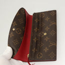 LOUIS VUITTON Monogram Portefeuille Emilie Long Wallet Red M60697 Auth 125135-7