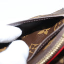 LOUIS VUITTON Monogram Portefeuille Emilie Long Wallet Red M60697 Auth 125135-9