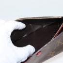 LOUIS VUITTON Monogram Portefeuille Emilie Long Wallet Red M60697 Auth 125135-10