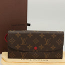 LOUIS VUITTON Monogram Portefeuille Emilie Long Wallet Red M60697 Auth 125135-12
