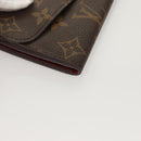 LOUIS VUITTON Monogram Portefeuille Emilie Long Wallet Red M60697 Auth 125135-14