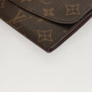 LOUIS VUITTON Monogram Portefeuille Emilie Long Wallet Red M60697 Auth 125135-15