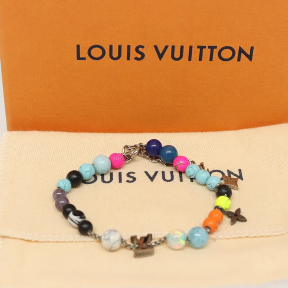 LOUIS VUITTON Bracelet Beads Bracelet Multicolor MP2938 LV Auth 125136