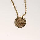 Christian Dior Necklace metal Gold Tone Auth 125145-3