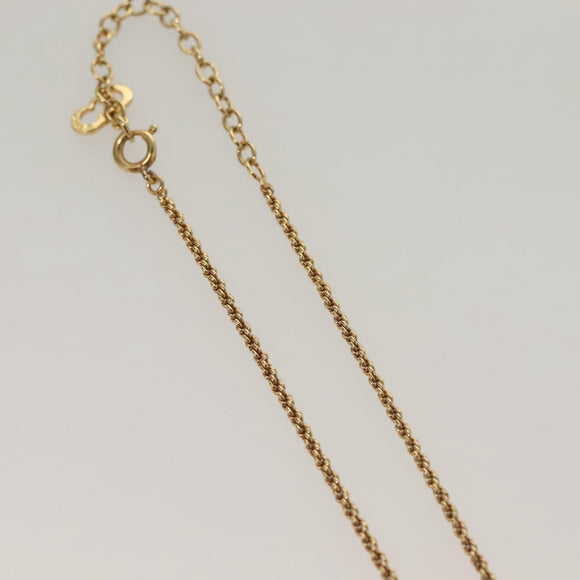 Christian Dior Necklace metal Gold Tone Auth 125145