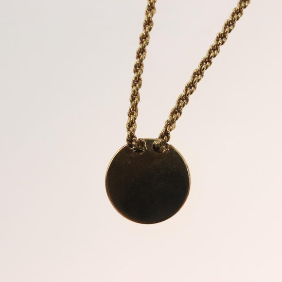 Christian Dior Necklace metal Gold Tone Auth 125145