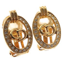 Christian Dior Earring metal Gold Auth 125152-1