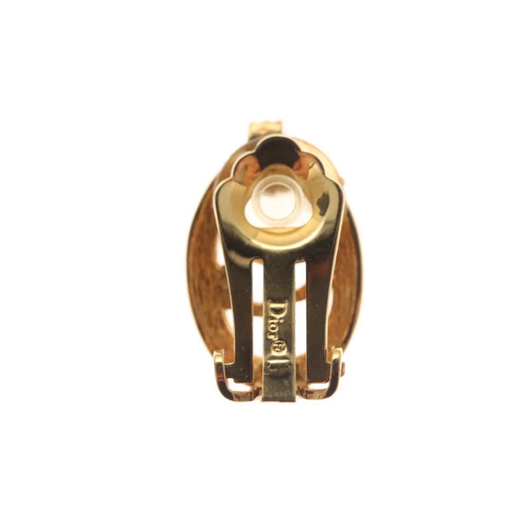Christian Dior Earring metal Gold Auth 125152