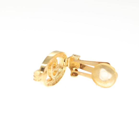 Christian Dior Earring metal Gold Auth 125152