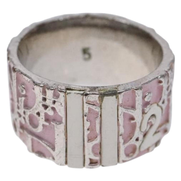 Christian Dior Ring metal Pink Auth 125155