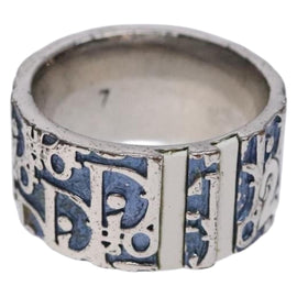 Christian Dior Ring metal Blue Auth 125156