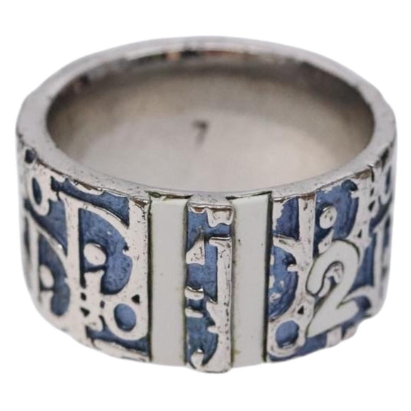 Christian Dior Ring metal Blue Auth 125156