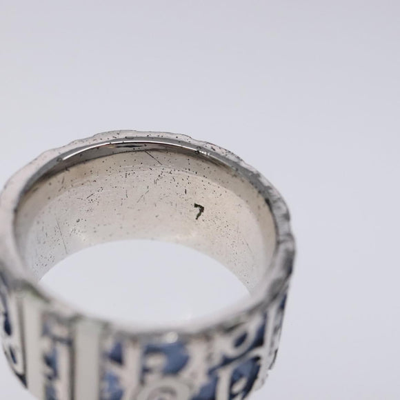 Christian Dior Ring metal Blue Auth 125156