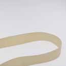 CHANEL New Travel Line Shoulder Bag Canvas White Silver CC Auth 125175-8