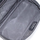 Salvatore Ferragamo Vanity Pouch Leather Black Silver Auth 125183-11