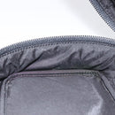 Salvatore Ferragamo Vanity Pouch Leather Black Silver Auth 125183-19