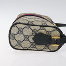 GUCCI GG Supreme Sherry Line Shoulder Bag PVC Navy Gold 89 02 018 Auth 125200-3