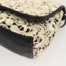 CHANEL Shoulder Bag Lamb Skin White CC Auth 125205-15