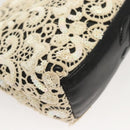 CHANEL Shoulder Bag Lamb Skin White CC Auth 125205-16