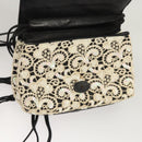 CHANEL Shoulder Bag Lamb Skin White CC Auth 125205-21