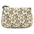 CHANEL Shoulder Bag Lamb Skin White CC Auth 125205-2