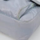 PRADA Shoulder Bag Nylon Light Blue Silver Auth 125209-8