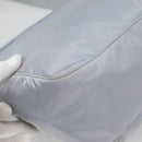 PRADA Shoulder Bag Nylon Light Blue Silver Auth 125209-17