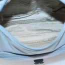 PRADA Shoulder Bag Nylon Light Blue Silver Auth 125209-11
