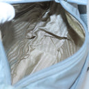 PRADA Shoulder Bag Nylon Light Blue Silver Auth 125209-21