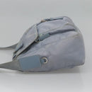 PRADA Shoulder Bag Nylon Light Blue Silver Auth 125209-3