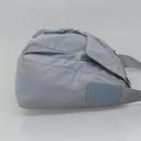 PRADA Shoulder Bag Nylon Light Blue Silver Auth 125209-4