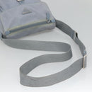PRADA Shoulder Bag Nylon Light Blue Silver Auth 125209-7