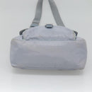 PRADA Shoulder Bag Nylon Light Blue Silver Auth 125209-5
