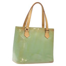 LOUIS VUITTON Monogram Vernis Houston Hand Bag Baby Blue M91005 LV Auth 125211-1