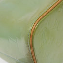 LOUIS VUITTON Monogram Vernis Houston Hand Bag Baby Blue M91005 LV Auth 125211-15