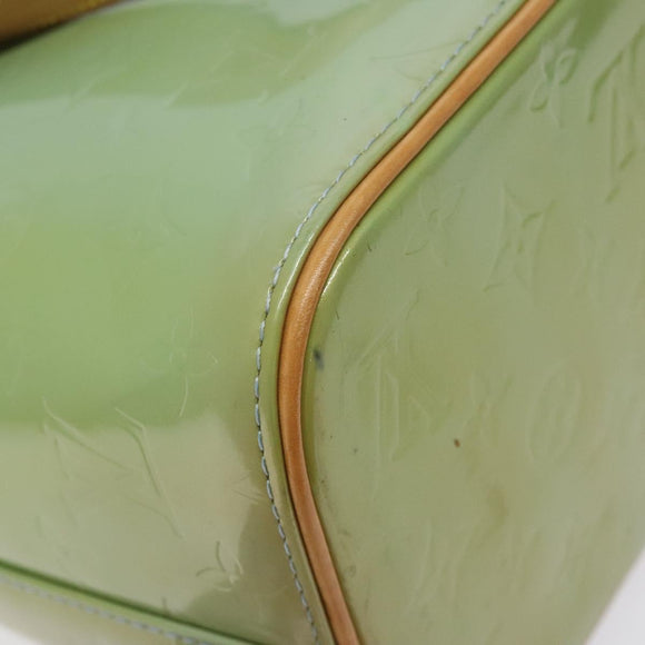 LOUIS VUITTON Monogram Vernis Houston Hand Bag Baby Blue M91005 LV Auth 125211