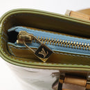LOUIS VUITTON Monogram Vernis Houston Hand Bag Baby Blue M91005 LV Auth 125211-18
