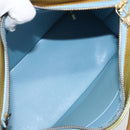 LOUIS VUITTON Monogram Vernis Houston Hand Bag Baby Blue M91005 LV Auth 125211-11