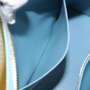 LOUIS VUITTON Monogram Vernis Houston Hand Bag Baby Blue M91005 LV Auth 125211-22