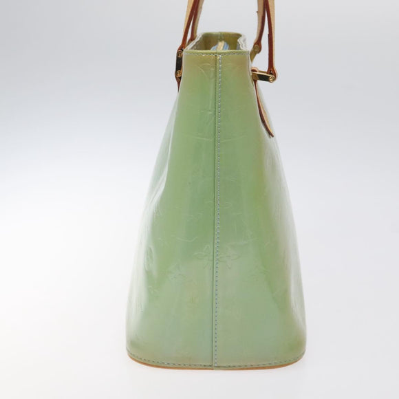 LOUIS VUITTON Monogram Vernis Houston Hand Bag Baby Blue M91005 LV Auth 125211