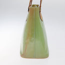 LOUIS VUITTON Monogram Vernis Houston Hand Bag Baby Blue M91005 LV Auth 125211-4