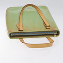 LOUIS VUITTON Monogram Vernis Houston Hand Bag Baby Blue M91005 LV Auth 125211-6